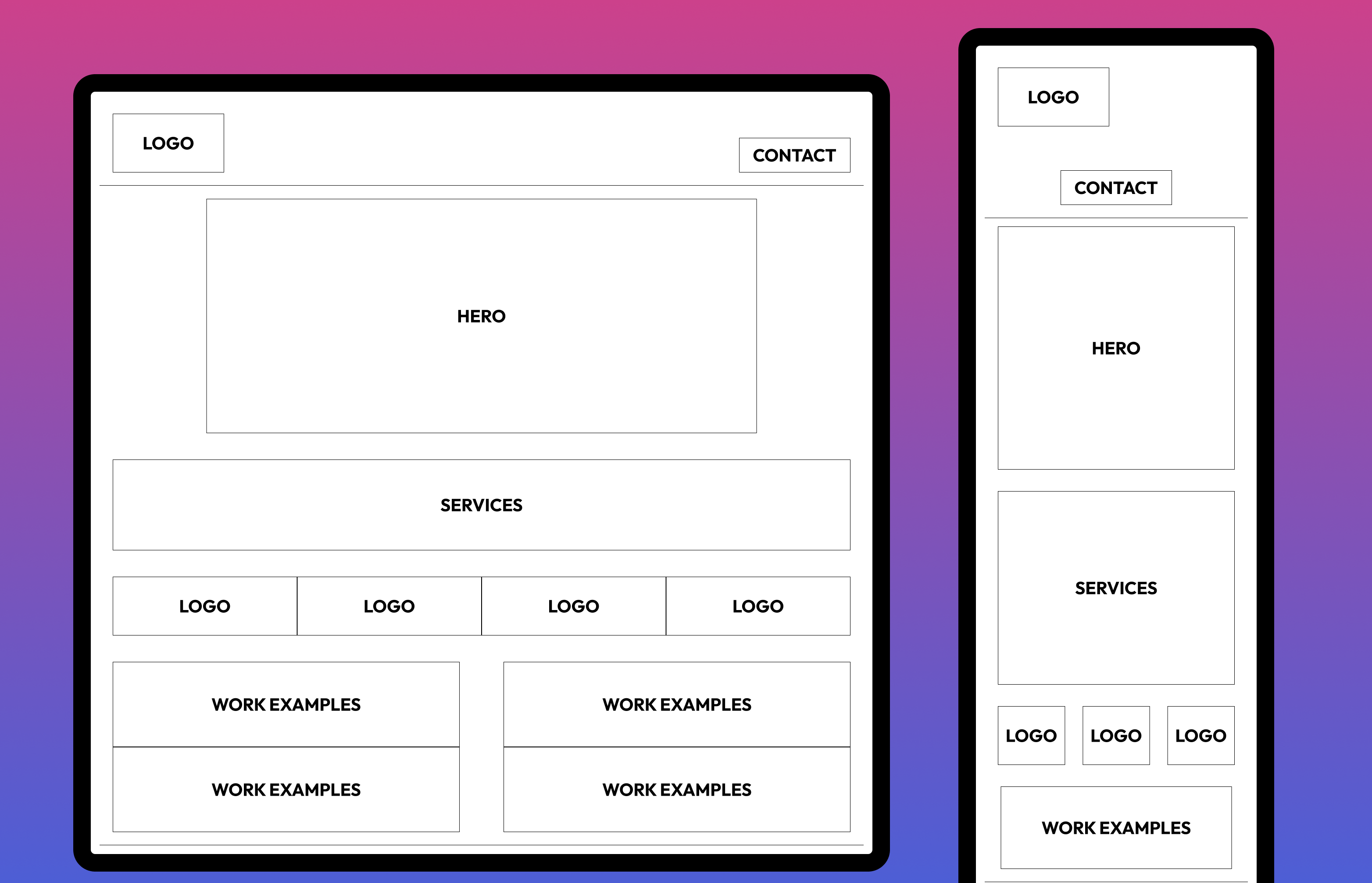 Wireframes and Design Process